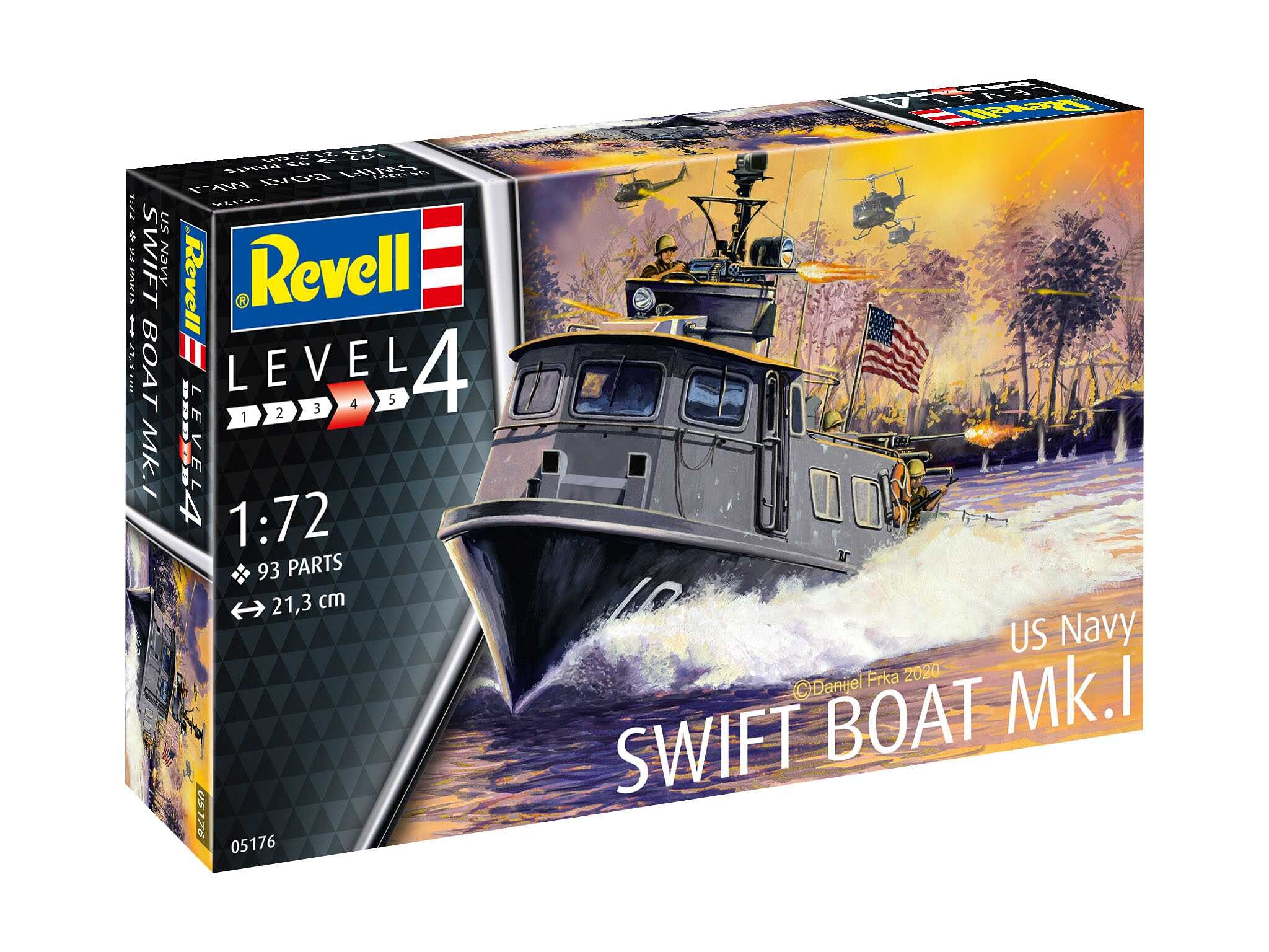 Revell Plastic ModelKit loď 05176 - US Navy SWIFT BOAT Mk.I (1:72) - 18-05176 - expresní doprava