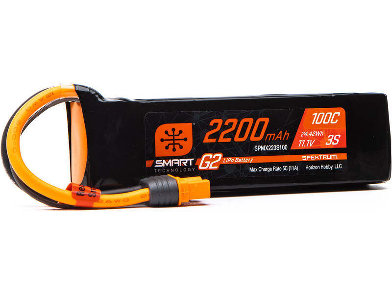 Spektrum Smart G2 LiPo 11.1V 2200mAh 100C IC3 - SPMX223S100 - expresní doprava