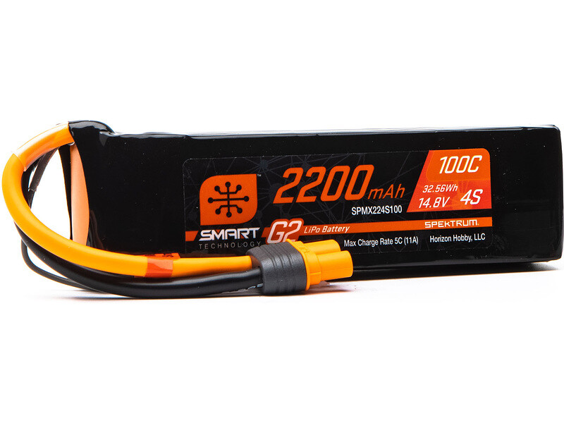 Spektrum Smart G2 LiPo 14.8V 2200mAh 100C IC3 - SPMX224S100 - expresní doprava