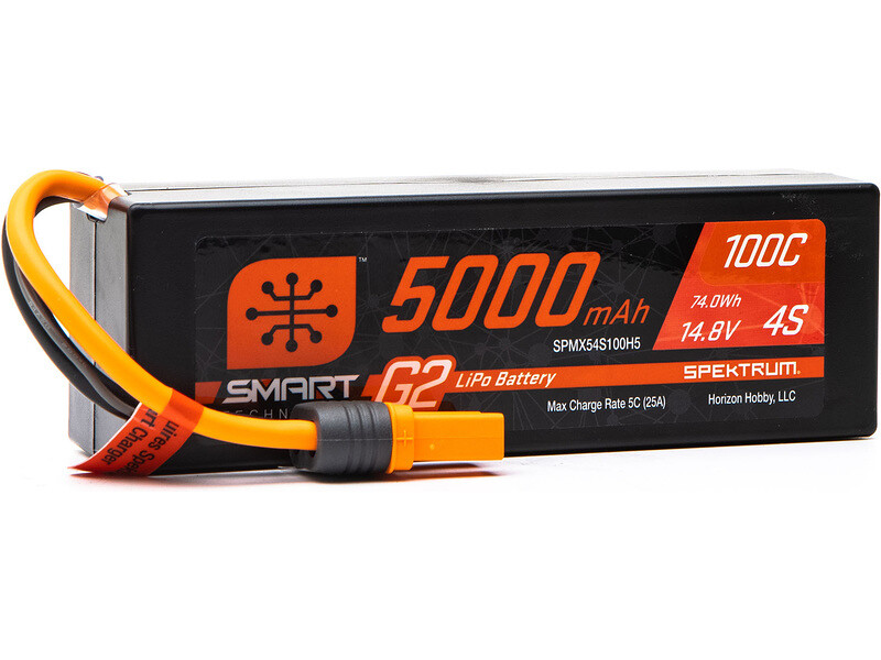 Spektrum Smart G2 LiPo 14.8V 5000mAh 100C HC IC5 - SPMX54S100H5 - expresní doprava