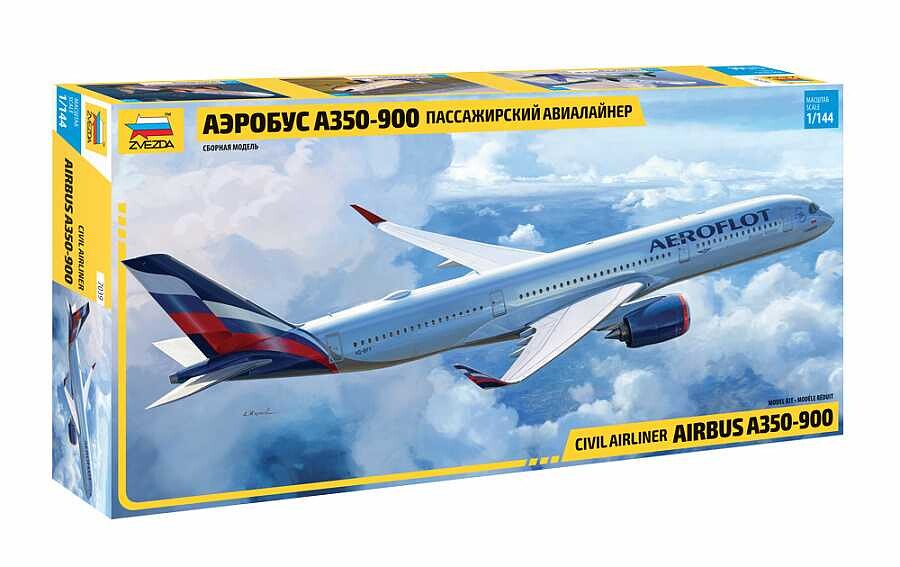 Zvezda Model Kit letadlo 7039 - Airbus A350-900 (1:144) - 32-7039 - expresní doprava