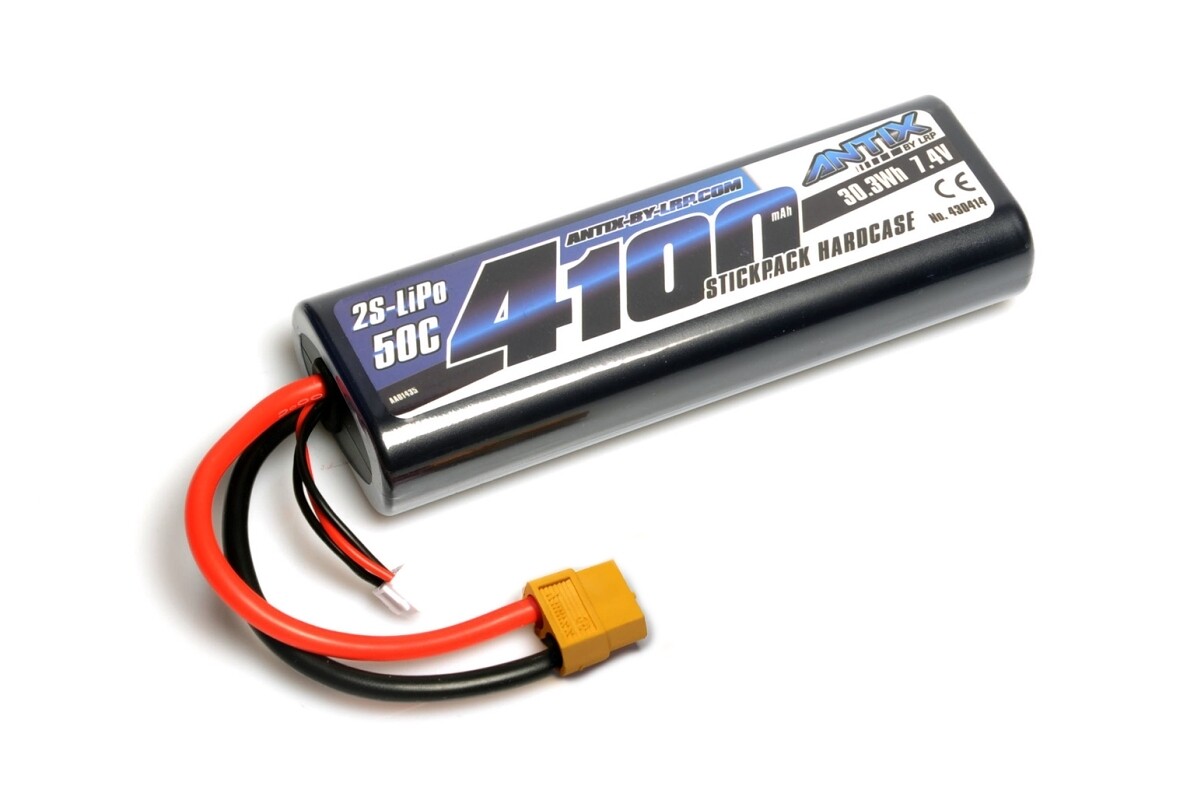 ANTIX by LRP 4100mAh - 7.4V - 50C LiPo Car Stickpack Hardcase - XT60 konektor - L430414XT60 - expresní doprava