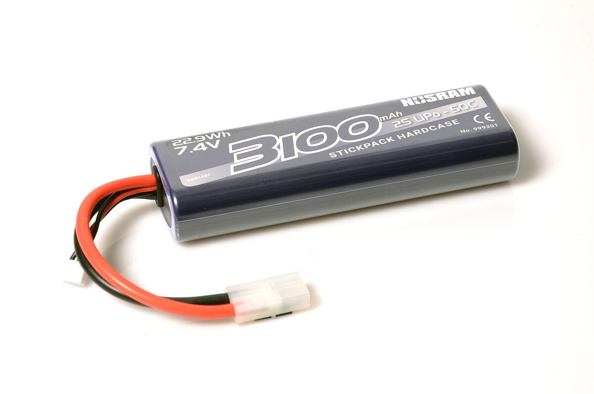 NOSRAM 3100mAh - 7.4V - 50C LiPo Car Stickpack Hardcase - Tamiya konektor - N999301 - expresní doprava