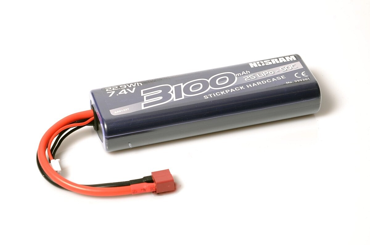 NOSRAM 3100mAh - 7.4V - 50C LiPo Car Stickpack Hardcase - T-DYN konektor - N999301U - expresní doprava