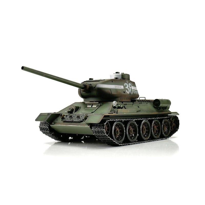 TORRO tank PRO 1/16 RC T-34/85 zelená kamufláž - BB Airsoft - kouř z hlavně - TOR11704-GN - expresní doprava