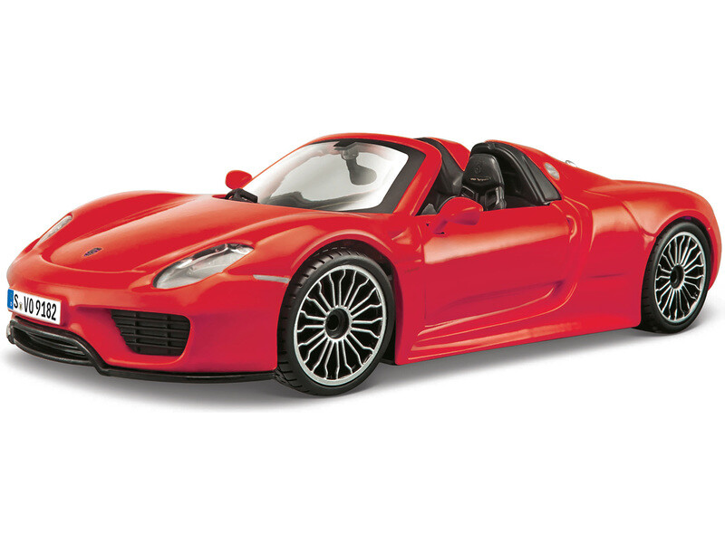 Bburago Plus Porsche 918 Spyder 1:24 červená - BB18-21076R - expresní doprava