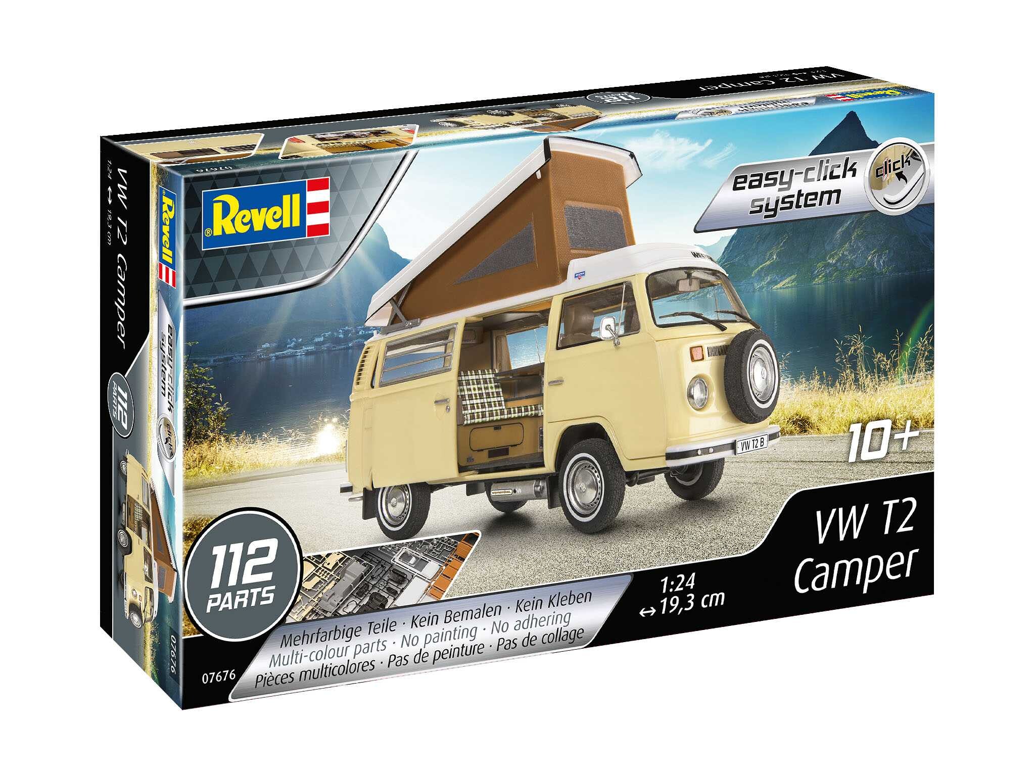 Revell EasyClick ModelSet auto 67676 - VW T2 Camper (1:24) - 18-67676 - expresní doprava