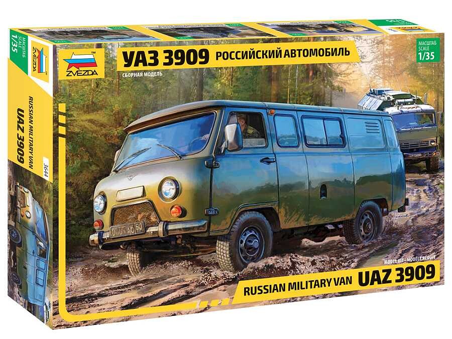 Zvezda Model Kit military 3644 - UAZ 3909 Russian Military Van (1:35) - 32-3644 - expresní doprava