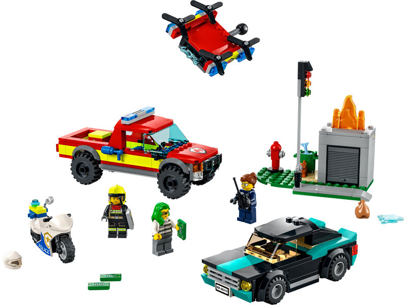 LEGO City - Hasiči a policejní honička - LEGO60319 - expresní doprava