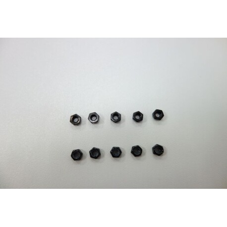 SWORKz steel self-locking nut M3, black 10 pcs.