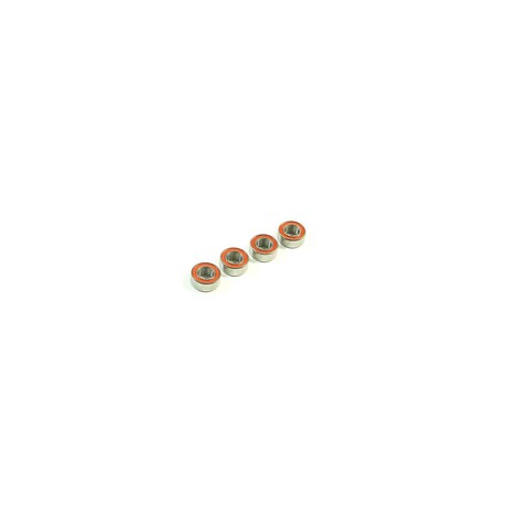 SWORKz ball bearings with red gum. duster 5x10x4mm, 4 pcs.