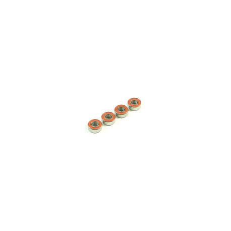 SWORKz ball bearings with red gum. duster 5x11x4mm, 4 pcs.