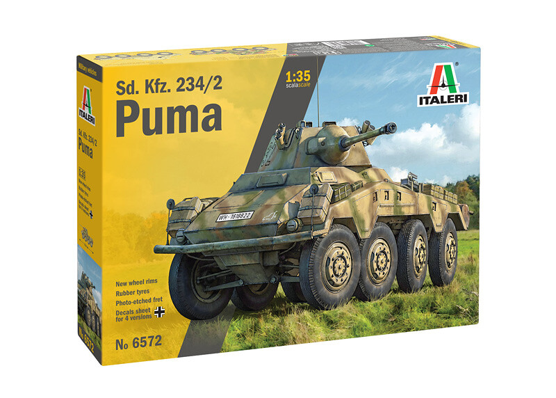 Italeri Model Kit military 6572 - Sd. Kfz.234/2 Puma (1:35) - 33-6572 - expresní doprava