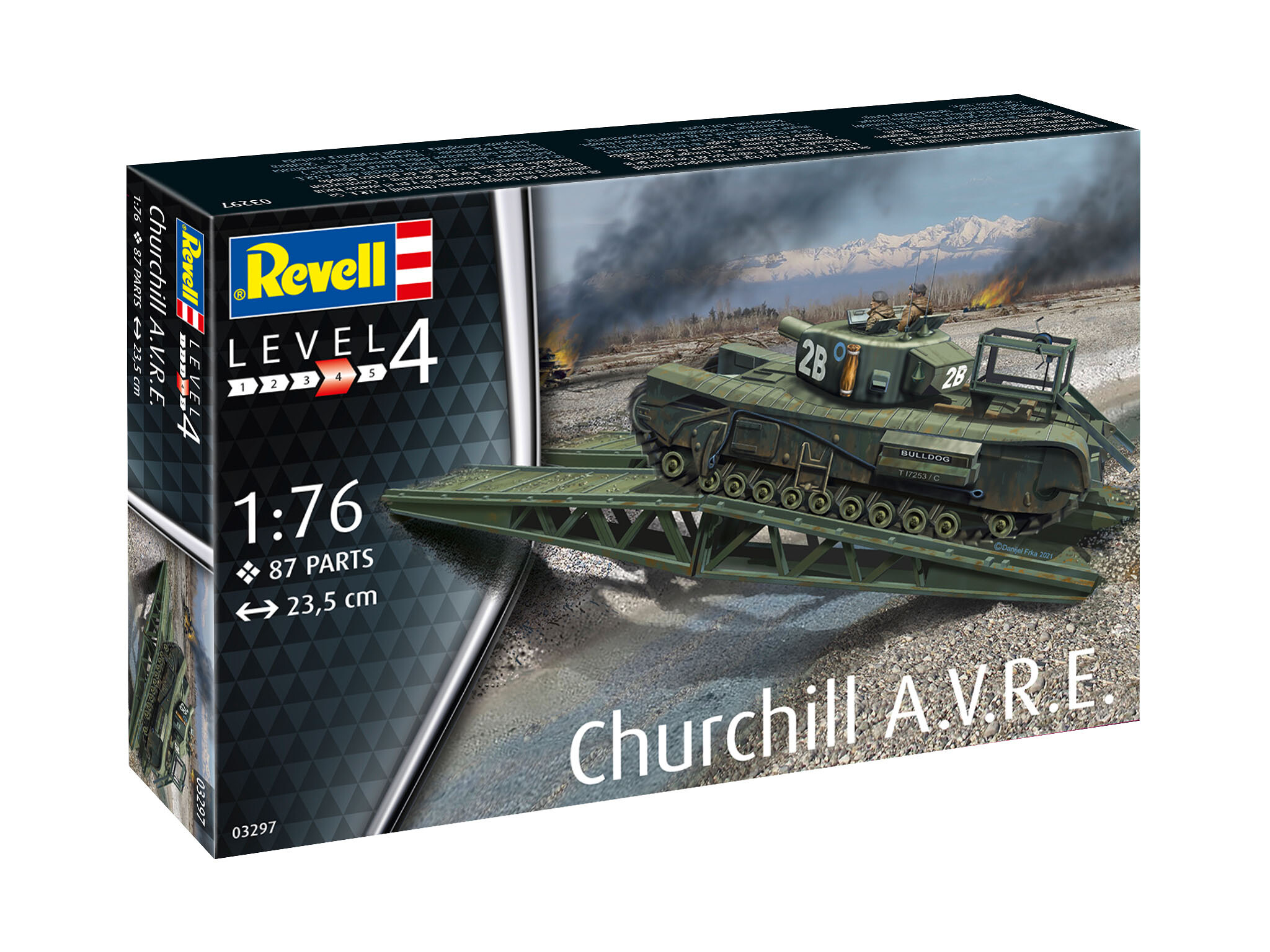 Revell Plastic ModelKit tank 03297 - Churchill A.V.R.E. (1:76) - 18-03297 - expresní doprava