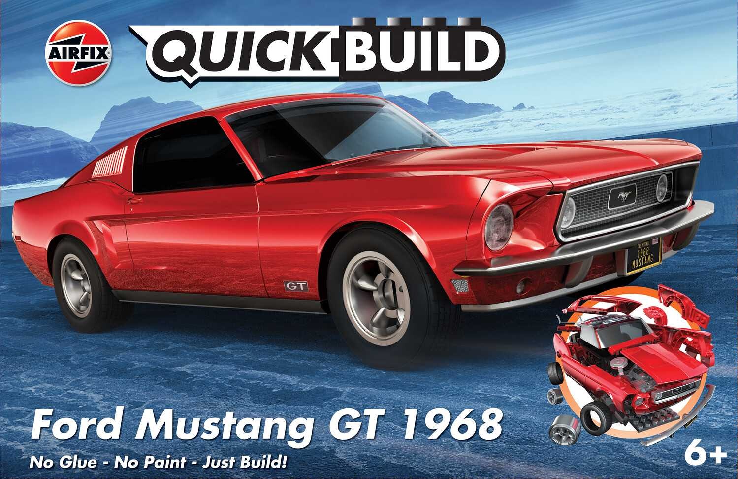 Airfix Quick Build auto J6035 - Ford Mustang GT 1968 - 30-J6035 - expresní doprava