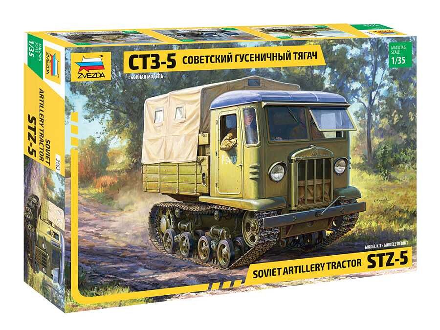 Zvezda Model Kit military 3663 - STZ-5 Soviet artillery tractor (1:35) - 32-3663 - expresní doprava