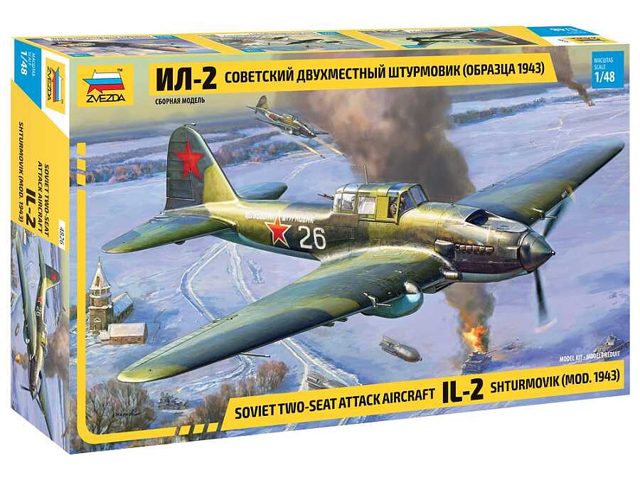 Zvezda Model Kit letadlo 4826 - IL-2 Stormovik mod.1943 (1:48) - 32-4826 - expresní doprava