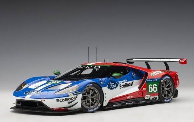 AUTOart 1:18 Ford GT GTE Pre Le Mans 24h 2016 B.Johnson/S.Mucke/O.Pla 66 81610