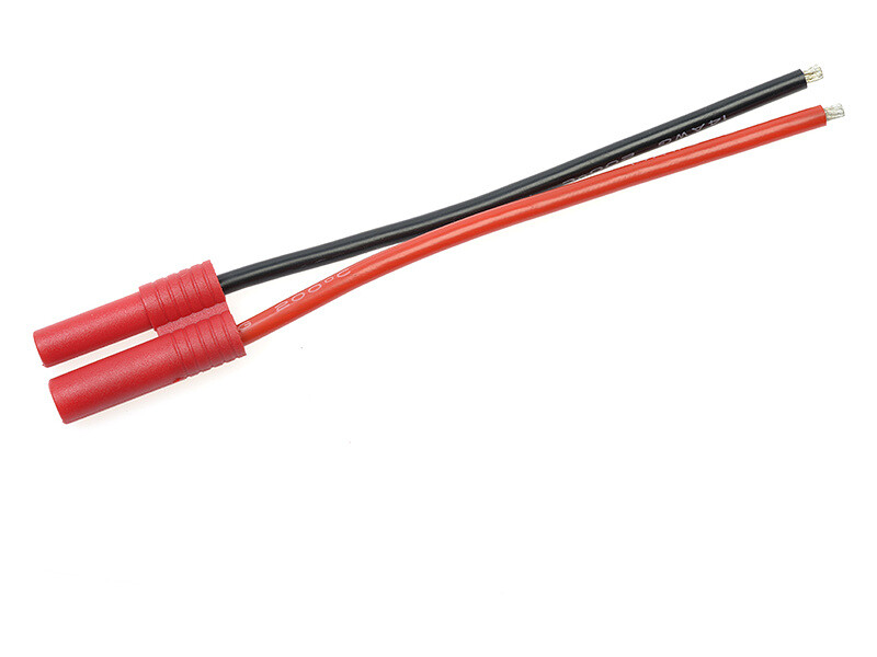 Revtec Konektor zlacený 4.0mm samec s kabelem 14AWG 10cm - GF-1062-003 - expresní doprava