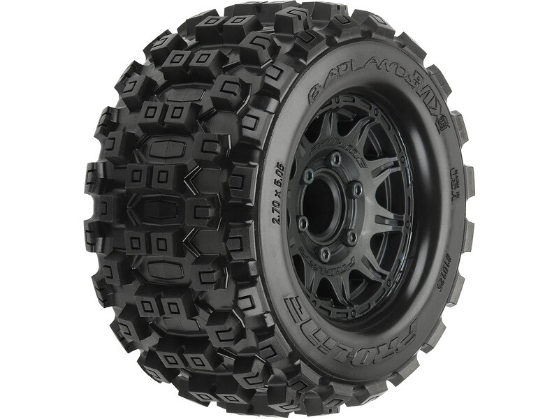 Pro-Line kolo 2.8", pneu Badlands MX28, disk Raid H12 černý (2) - PRO1012510 - expresní doprava