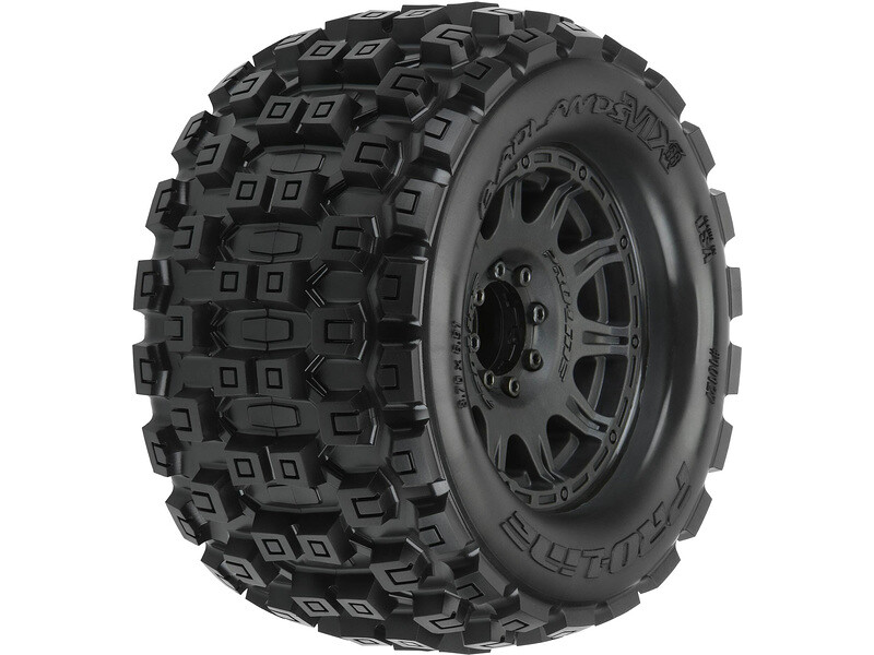 Pro-Line kolo 3.8", pneu Badlands MX38, disk Raid H17 černý (2) - PRO1012710 - expresní doprava