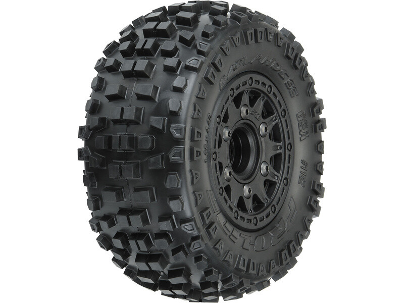 Pro-Line kolo 2.2/3.0", pneu Badlands, disk Raid H12 černý (2) - PRO118210 - expresní doprava