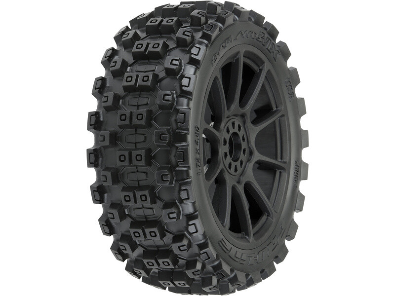 Pro-Line kolo 3.3", pneu Badlands MX M2 Buggy, disk Mach 10 H17 černý (2) - PRO906721 - expresní doprava