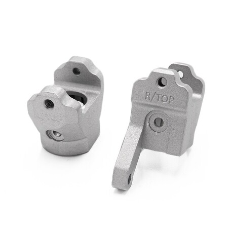 CRX aluminum front C holders, silver