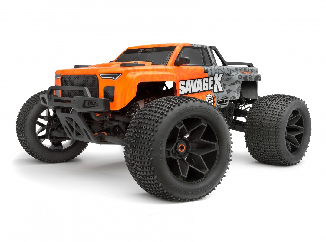 HPI Racing Savage X Flux GT-6 střídavý Brushless RC model auta elektrický monster truck 4WD 4x4 RtR 2,4 GHz 1:8 - HPI160101 - expresní doprava