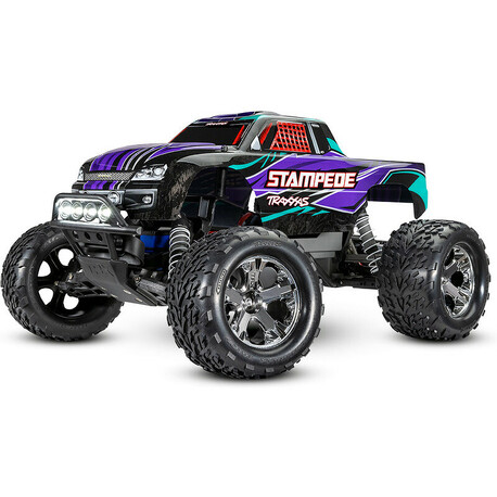 Traxxas Stampede 1:10 RTR purple with LED lighting