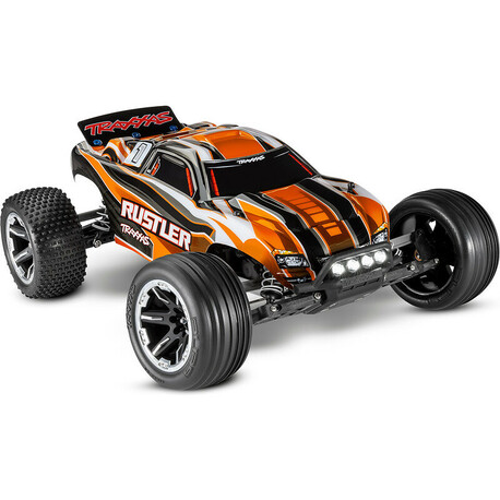 Traxxas Rustler 1:10 RTR orange with LED lighting