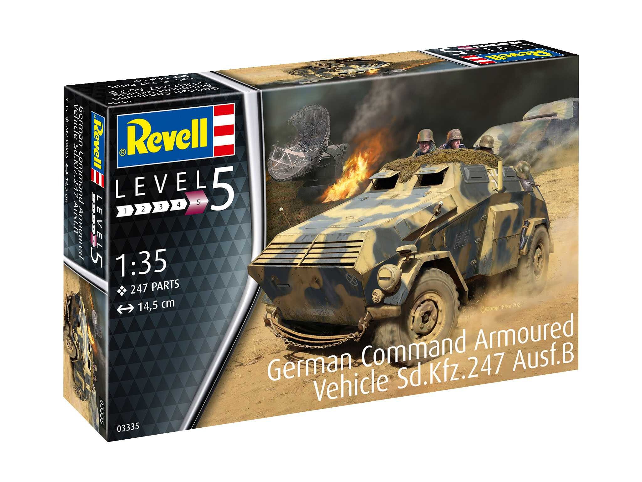 Revell Plastic ModelKit military 03335 - German Command Armoured Vehicle Sd.Kfz.247 Ausf.B (1:35) - 18-03335 - expresní doprava