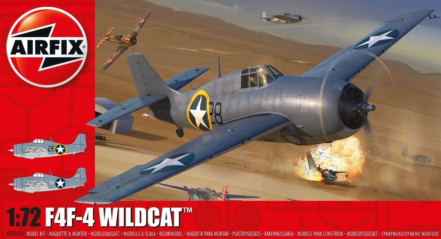 Airfix Classic Kit letadlo A02070A - Grumman F4F-4 Wildcat (1:72) - 30-A02070A - expresní doprava