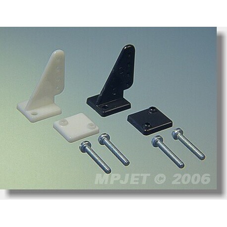 Lever small short, hole dia. 1.3 - black, package 2 pcs