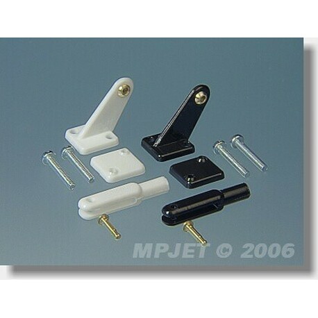 Lever small with bearing short - black, package 2 pcs