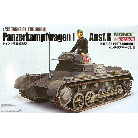 Modellbausatz Panzer MD001 - Pz.Kpfw.I Ausf.B mit INNENRAUM (1:35)