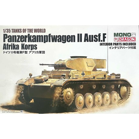 Model Kit tank MD002 - Pz.Kpfw.II Ausf.F AFRICA KORPS (1:35)