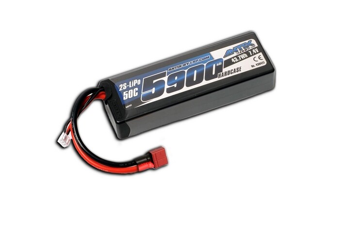 ANTIX by LRP 5900mAh - 7.4V - 50C LiPo Car Stickpack Hardcase - T-DYN konektor - L430421U - expresní doprava