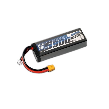 ANTIX by LRP 5900mAh - 7.4V - 50C LiPo Car Stickpack Hardcase - XT60 connector