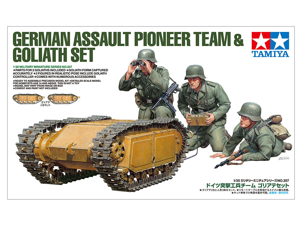 1:35 Tamiya 35357 German Pioneer+Goliath Set - 108/35357 - expresní doprava