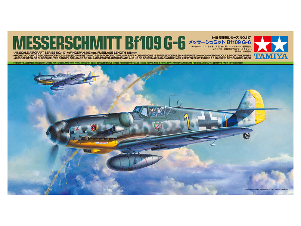 1:48 Tamiya 61117 Bf 109G-6 - 108/61117 - expresní doprava