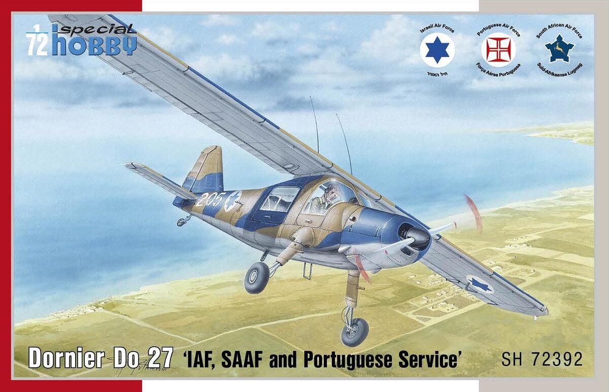 1:72 Special Hobby SH72392 Dornier Do 27 IDF, SAAF, Portugese S. - 100/SH72392 - expresní doprava