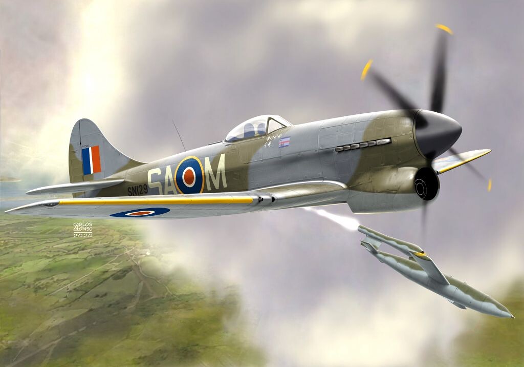 1:72 Kovozávody KPM222 Tempest Mk.V 486th(NZ) Squadron - 141/KPM222 - expresní doprava