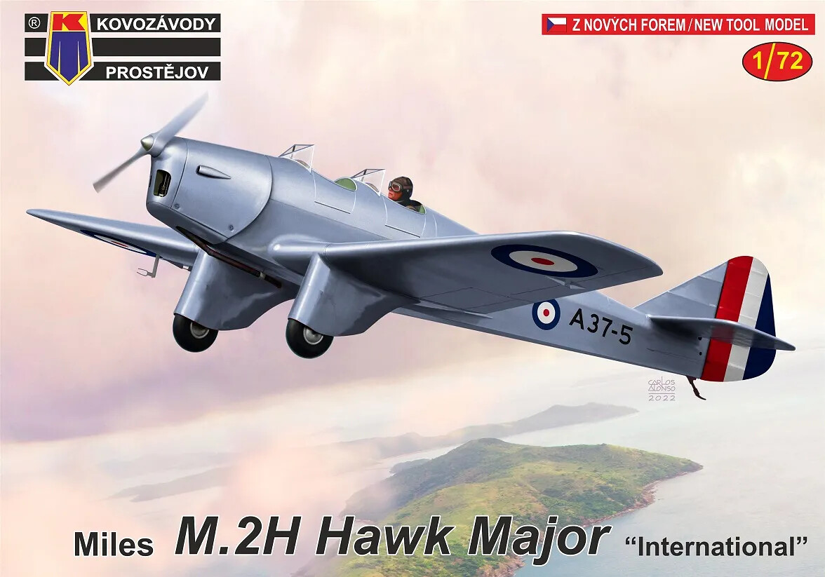 1:72 Kovozávody KPM283 Miles M.2H Hawk Major "International" - 141/KPM283 - expresní doprava