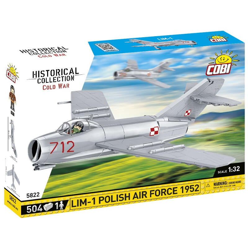 COBI Cold War LIM-1 Polish Air Force 1952, 1:32, 504 k, 1 f - COBI-5822 - expresní doprava