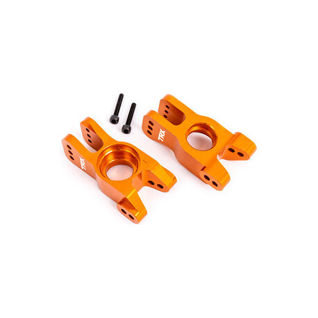 Traxxas Hinterbau Aluminium orange eloxiert (links und rechts)