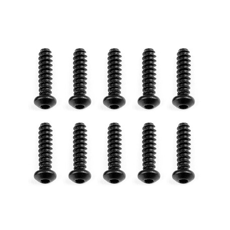 M2.6x10mm self-tapping screw with hexagonal lenticular head, 10pcs.