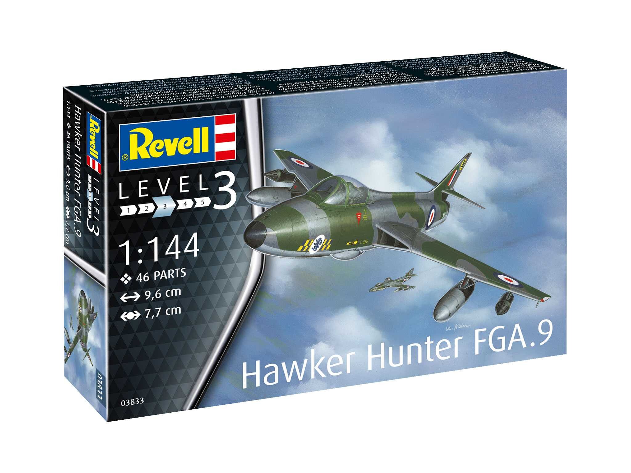 Revell Plastic ModelKit letadlo 03833 - Hawker Hunter FGA.9 (1:144) - 18-03833 - expresní doprava