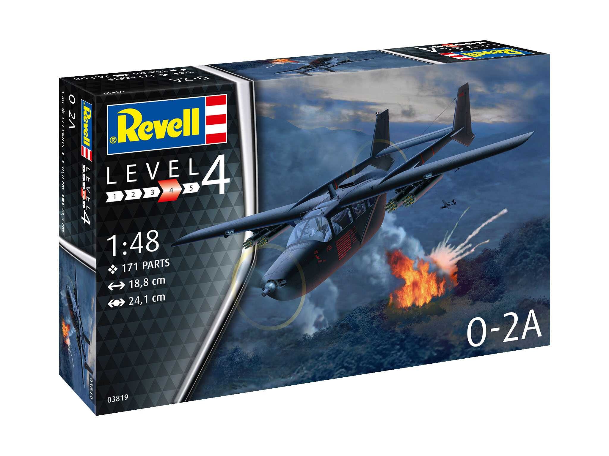 Revell ModelSet letadlo 63819 - O-2A Skymaster (1:48) - 18-63819 - expresní doprava