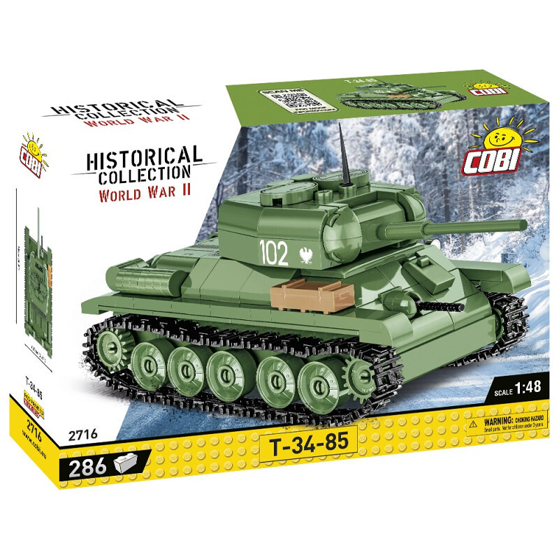 COBI II WW T-34-85, 1:48, 286 k - COBI-2716 - expresní doprava